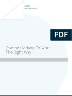MapR Putting Hadoop To Work The Right Way White Paper PDF