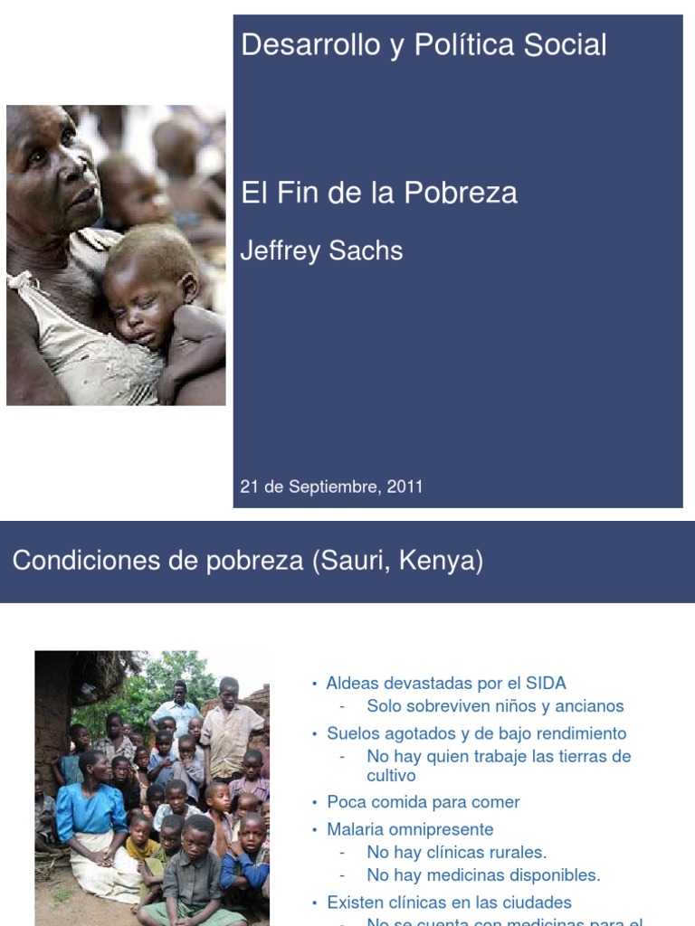 Presentacion - El Fin de La Pobreza | PDF | Pobreza | Pobreza e indigencia