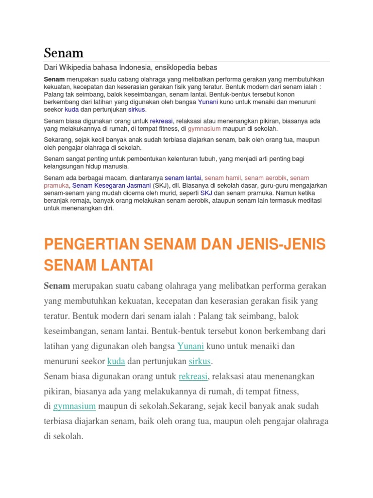 docidn com pengertian  senam  dan jenis jenis senam  lantai  doc