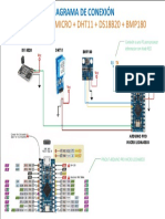 Conexion Arduino Pro Micro y Sensores DHT11, BMP180, DS18B20