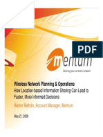 Wireless Network Planning & Operations