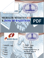 Mereger Between &: Bank of Rajasthan