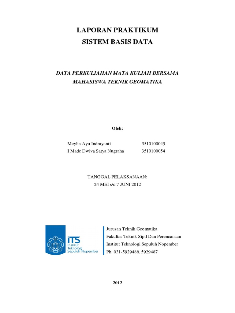 Laporan Praktikum Sistem Basis Data Data | PDF | Bisnis | Komputer