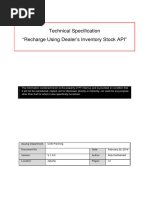 Internux Recharge Using Dealer Inventory Stock API - Technical Specification V 1.0.0