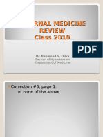 Internal Medicine Review Class 2010