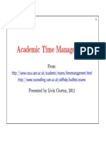 Academic Time Management