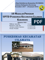 10 Masalah Puskesmas Cilamaya