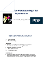 Pengambilan Keputusan Legal Etis Keperawatan