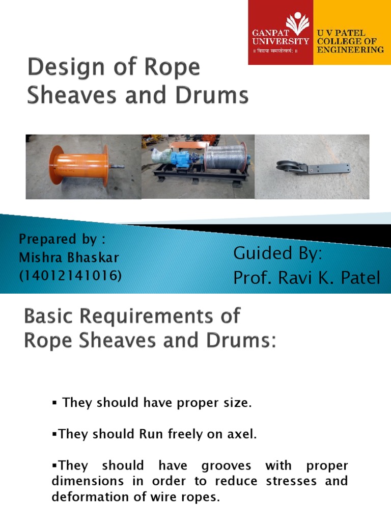 Rope Drum Design Guidelines | PDF