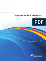 Programme Standards and Practices 2014