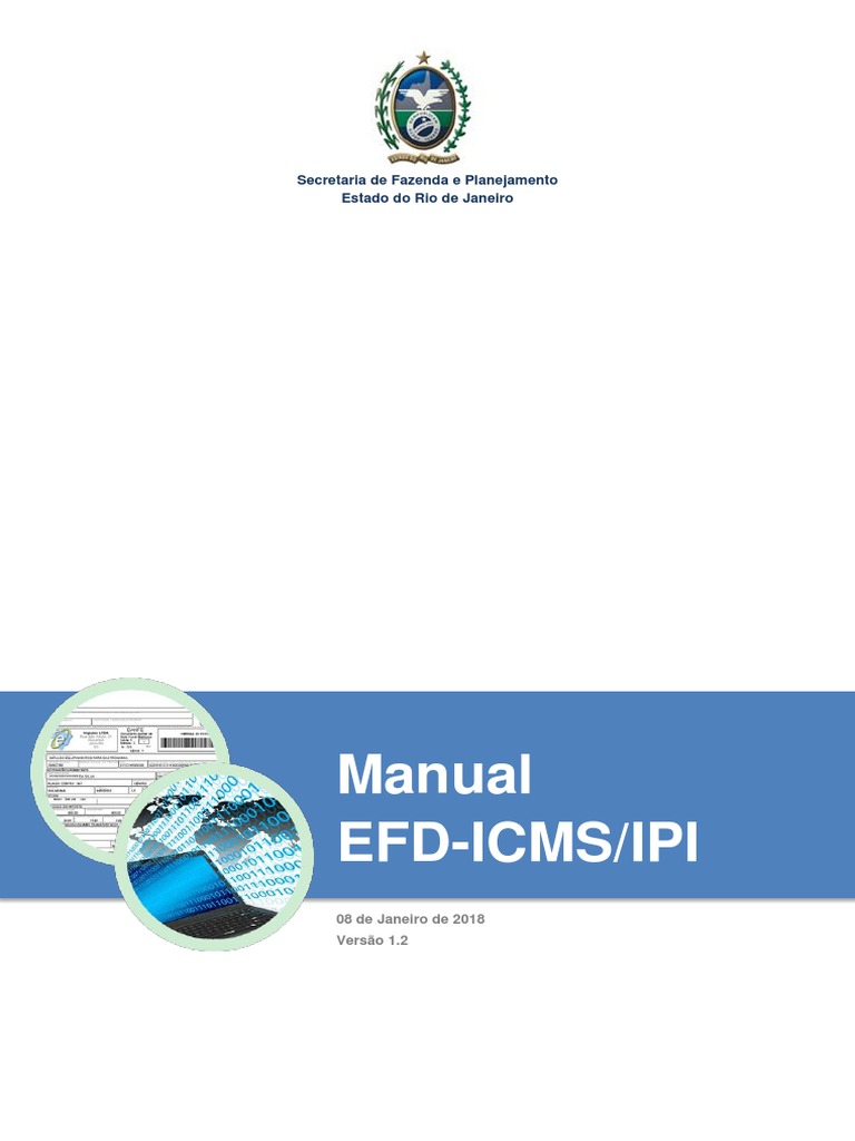Manual EFD-ICMS/IPI RJ 2018 | PDF | Escrituração contábil | Certificado ...