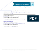 Students' Cognitive Conflict and Conceptual Change in A Physics by Inquiry Class