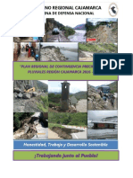 Plan Regional de Precipitaciones Pluviales - Región Cajamarca 2016-2017