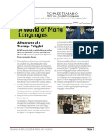 Reading and Comprehension a Teenager Polyglot_A World of Many Languages