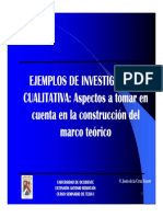 Ejemplos Marco Teorico Investigacion Cualitativo F