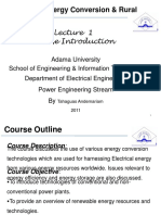 Course Introduction: Eeng-4413 Energy Conversion & Rural Electrification