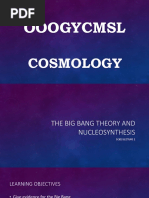 The Big Bang Theory and Nucleosynthesis