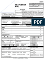 Member's Data Form (MDF) PDF