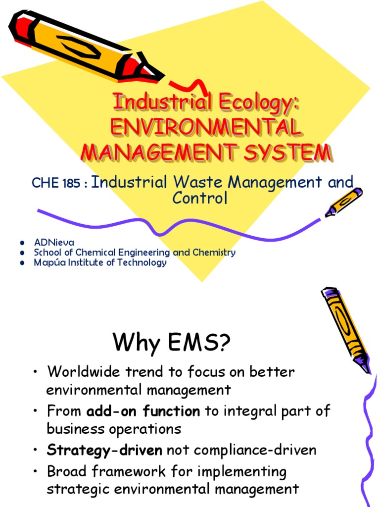 Environmental Management System PDF Environmental Resource