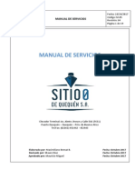 Manual de Servicios Sitio 0 de Quequen S A