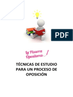 Técnicas de Estudio La Pizarra Opositores - Primaria