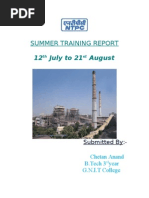 Download 33369999 Summer Training Project Report on NTPC by Prateek Jain VIT University by Chetan Anand SN36928214 doc pdf