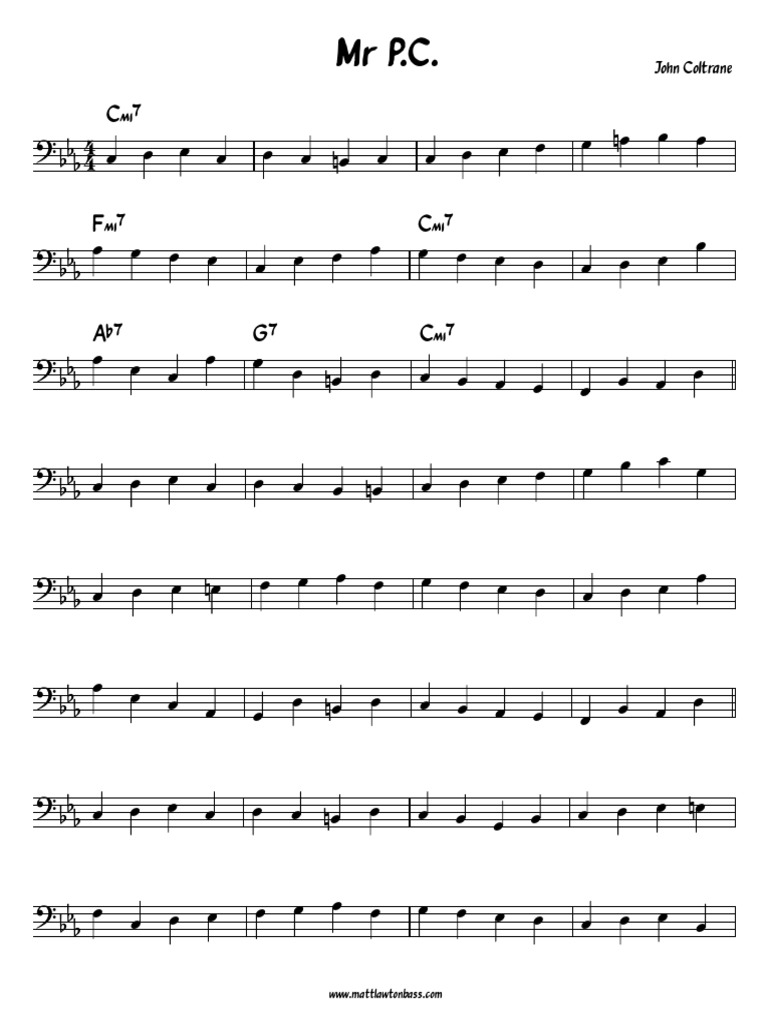 Mr Pc Wlaking Bass Pdf Pdf