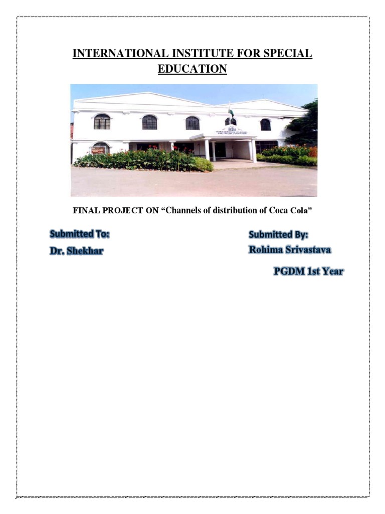 Coca Cola Distribution Channels Coca Cola The Coca Cola Company