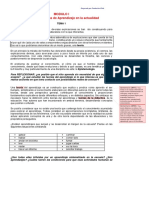 MODULO I Principales Teorías de Aprendizaje