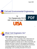 Civil and Environmental Engineering: by Tom Papagiannakis PHD Pe Cee Professor and Dept. Chair