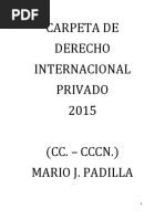 Carpeta de Derecho Internacional Privado