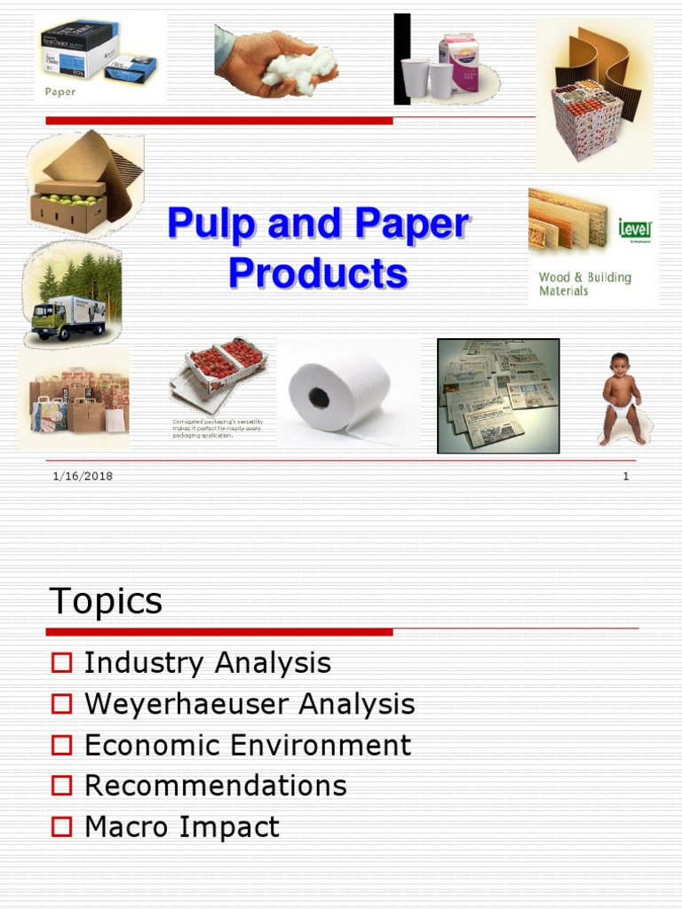 Pulp and Paper Industry Presentation | PDF | Interest | Book Arts