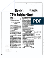 5 75 Sulphur Dust: Sevin