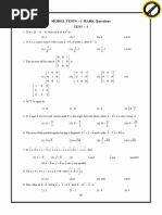 12 Maths One Word Test