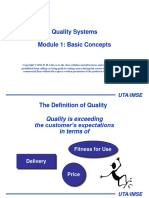 Quality Systems - Module 1