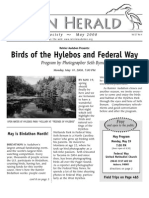 Birds of The Hylebos and Federal Way: Program by Photographer Seth Bynum