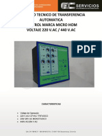Ficha Tecnica Tta220v Ecservicios Sas-1 - 260 PDF