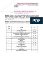 Zonificacion Catastral y Tablas de Valores Unitarios de Campeche 2016