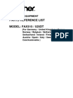 FAX515 525DT Parts Manual