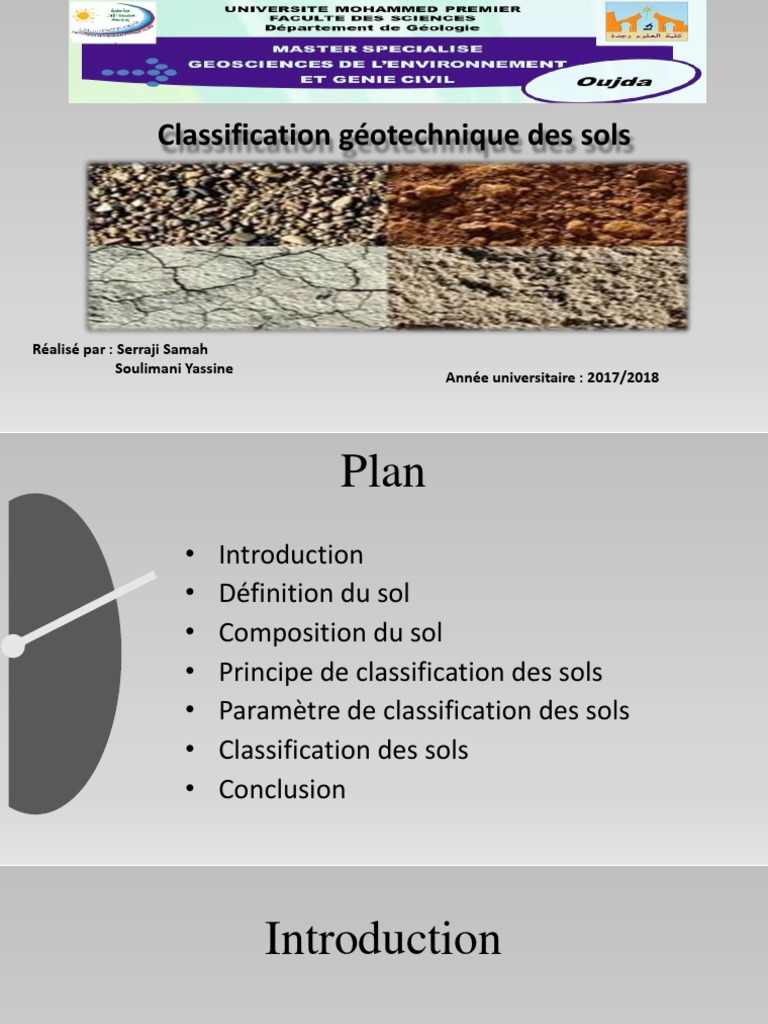 Classification géotechnique des sols | PDF | Sol (pédologie) | Matériaux
