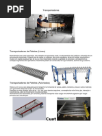Transportadora de Roletes Para Contanier de 20 e 40 Pés Ou Caminhões