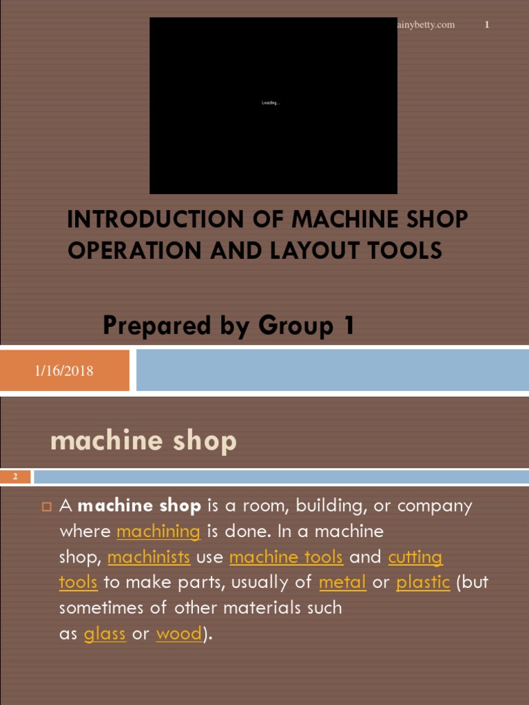Machine Shop Operations and Tools Guide | PDF | Machining | Machine Tool