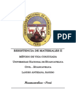 Problemas Resueltos de Resistencia de Materiales II - Metodo de Viga Cojugada