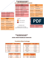 Jadual Waktu Pra SK Ulu Lemanak