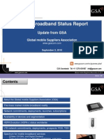 GSA Mobile Broadband Status Report August 2010