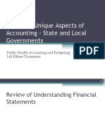 Unique Aspects of Accounting - State and Local Governments: Week 12
