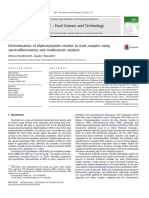 Determination of Diphenylamine Residue in Fruit Samples Using Spectrofluorimetry and Multivariate Analysis