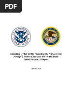 Executive Order 13780 Section 11 Report - Final