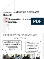 Preparing STD Solution