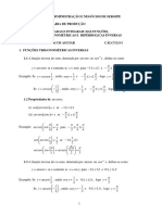 Derivadas e Integrais Das Funções Trigonométricas e Hipérbolicas Inversas